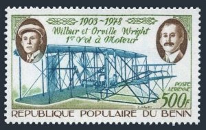 Benin C287,MNH.Michel 169. Brothers Wright and Flyer,1st flight,75th Ann.1978.