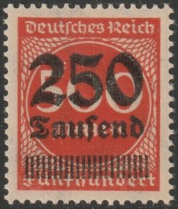 Germany 1923 Sc 260 var MNH** 22 dashes variety some disturbed gum