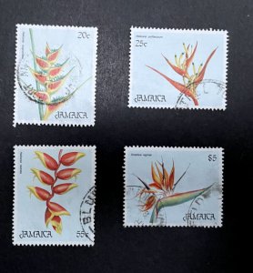 Jamaica: 1986, Christmas  Flowers, Fine Used set