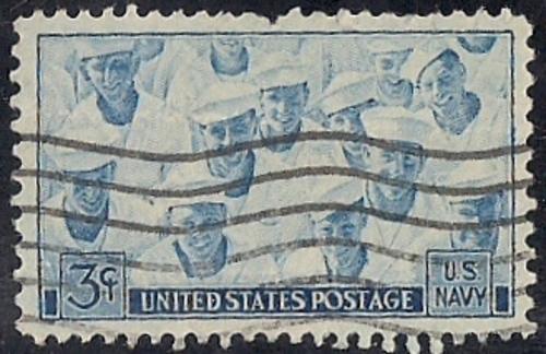 935 3 cent Navy in World War 2 used VF