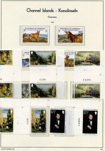 Channel Islands Collection on 58 pages -Guernsey and Alderney-SCV $415.00