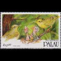 PALAU 1991 - Scott# 283 Bush Warbler $10 NH