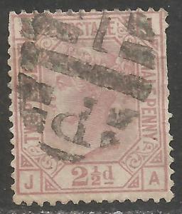 GREAT BRITAIN 67 USED PLATE 9 Z2543