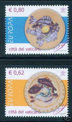 VATICAN Scott 1299-1300 MNH** Europa 2005 Picasso CV $3.50