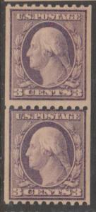 U.S. Scott #489 Washington Stamp - Mint Pair