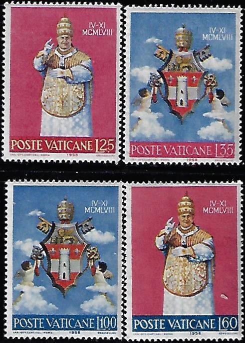 Vatican City 250-53 MNH VF Coronation of Pope Paul XXIII sm4560