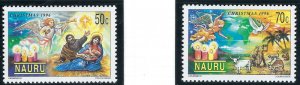 Nauru 441-42 MNH 1996 Christmas (ad2164)