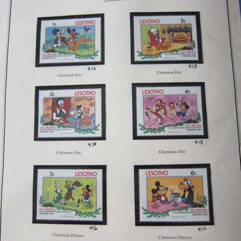 Lesotho Disney Sc 412-417 MNH