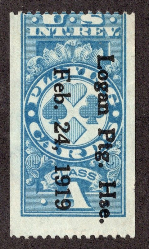 US #RF12c Playing Cards Revenue Stamp *Minor Fault* ~jm-1119
