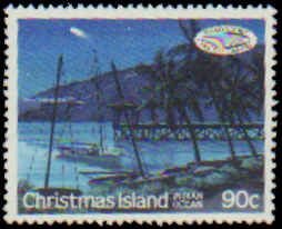 Christmas Island #179-182, Complete Set(4), 1986, Space, Never Hinged