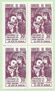 Brazil #1004, MNH, Blk/4