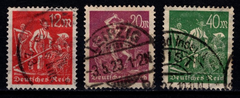 Germany 1923 Weimar Republic Definitives, Part Set [Used]