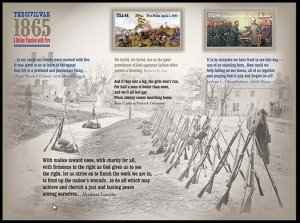 US 4980-4981 4981a Civil War 1865 F sheet 12 MNH 2015