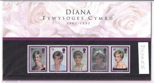 GB 1998 Diana - the Welsh pres pack c£60