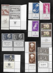 ISRAEL STAMP COLLECTIONS- 1951-1980 tabs  (NPS 26 #353)