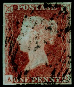 SG8, 1d red-brown PLATE 71, USED. Cat £30. IRELAND. 