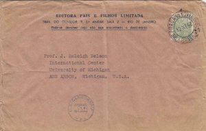 1942, Rio de Janeiro, Brazil to Ann Arbor, MI, Censored, See Remark (C3584)
