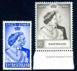 BASUTOLAND-1948 Silver Wedding Set Sg 36-37 LIGHTLY MOUNTED MINT V17003