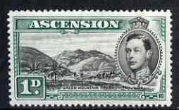Ascension 1938-53 KG6 definitive 1d (green Mountain) mtd ...