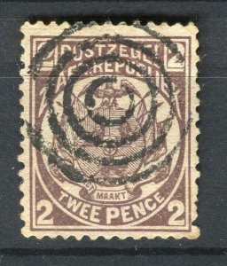 TRANSVAAL; 1890s early Eagle issue used 2d. value fair Postmark