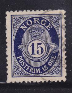 Norway 84 Post Horn and Crown 1920