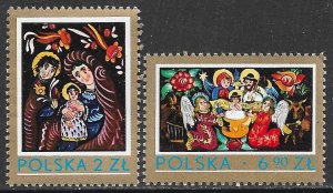 POLAND 1979 CHRISTMAS Set Sc 2363-2364 MNH
