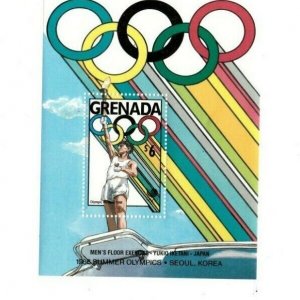 Grenada - 1989 - Olympic Winners - Souvenir Sheet - MNH (Scott#1693)