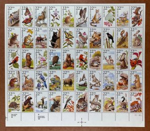 2286-2335 NORTH AMERICAN WILDLIFE Sheet of 50 Stamps MNH