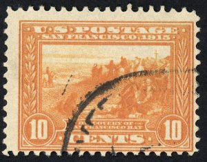 US 400A used w/cancel - 10 cents The Discovery of San Francisco 1915