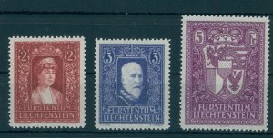 LIECHTENSTEIN, Princely Couple and Arms, EXCELLENT SET 1933-35, NEVER HINGED!