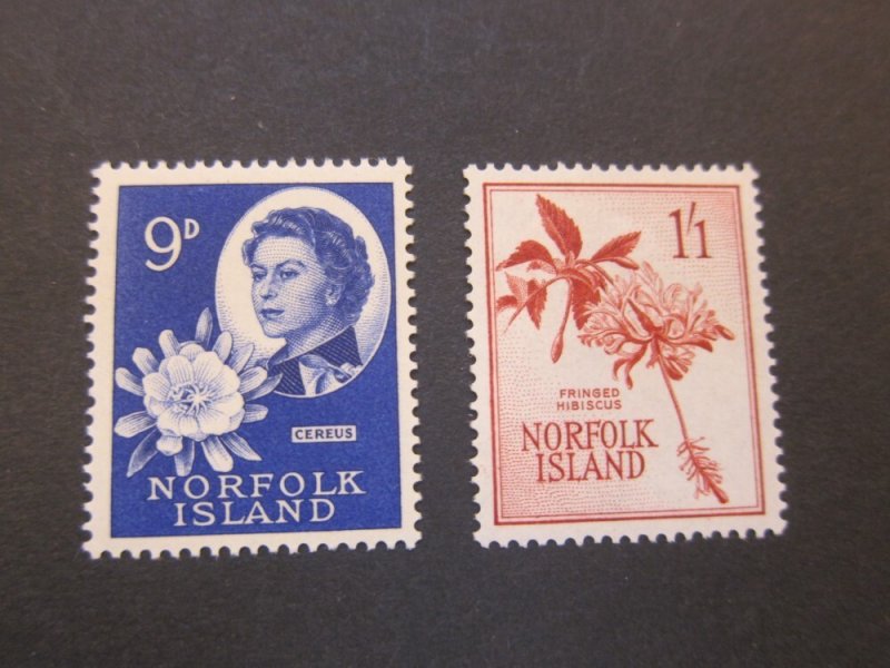 Norfolk Island 1960 Sc 34,36 MH