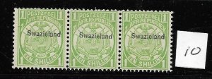 Swaziland 5 MNH in strip of 3 format, f 2022 CV $63.00