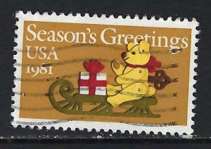 UNITED STATES 1940 VFU CHRISTMAS M1197-2