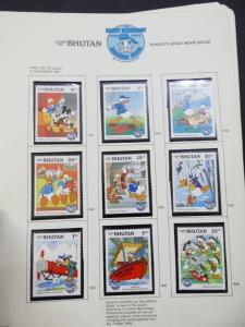 EDW1949SELL : BHUTAN Beautiful collection of VF MNH Disney sets, S/S & Shtlts