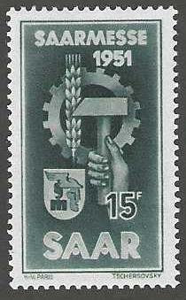 Saar 228  Mint SCV$2.75