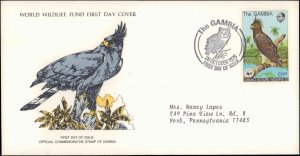 Gambia, Worldwide First Day Cover, Birds, World Life Fund