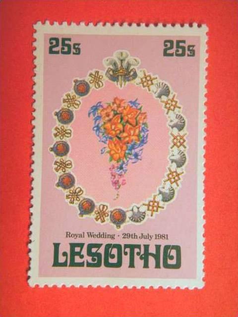 LESOTHO, 1981, MNH 25s Royal Wedding (1st issue).Wedding Bouquet from Lesotho