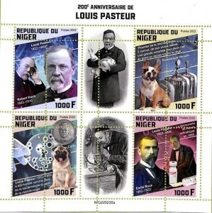 A9191 - NIGER - MISPERF ERROR Stamp Sheet - 2022 - Louis Pasteur-