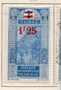 French Guinea 1922-27 Early Issue Fine Mint Hinged 1.25F. Surcharged 222940