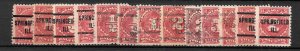 Springfield  Illinois  Precancel  Group    Postage Due