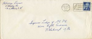 U.S. Scott 1038 on First-Class 1963 Cover 