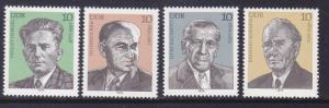 Germany DDR 2040-43 MNH 1979 German Working Class Leaders Full Set