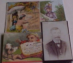 US TRADE CARDS 1890,S 3 DIFF ALSO PHOTOGRAPH