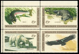 US Sc 1427-30 F-VF/MNH Se Tenant Block - 1971 Wildlife Conservation