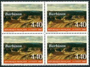 France 2461 block/4, MNH. Michel 3112. Tourism 1995. Home of Landscape Artists.