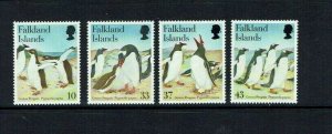 Falkland Islands: 2001 Gentoo Penguins,  MNH set