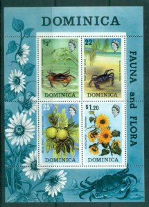 Dominica 1973 Flora & Fauna MS MUH