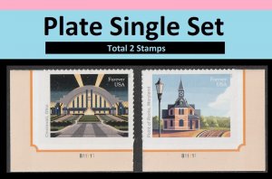 US 5762 Railroad Stations Cincinnati OH F plate single MNH 2023