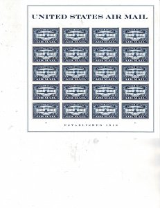 US Blue Airmail Forever US Postage Sheet #5281 VF MNH