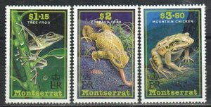 Montserrat Stamp 780-782  - Frogs & Toads